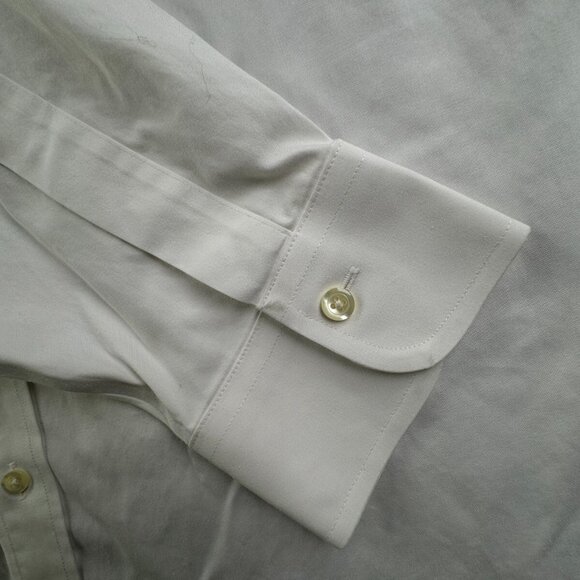 Brooks Brothers Long Sleeve White Button Up Shirt Men Cotton 16 33 Slim Fit - Picture 9 of 16